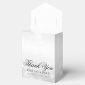 Hochzeit Danke Silver Shimmer Lights Geschenkschachtel (Geöffnet)
