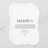 Hochzeit, Danke, Südasien, Indische Hochzeit Einladung (Vorne/Hinten)