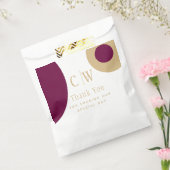 Hochzeit Danke, Wine Berry Green Gold Geschenk Goo Geschenktütchen (Versiegelt)