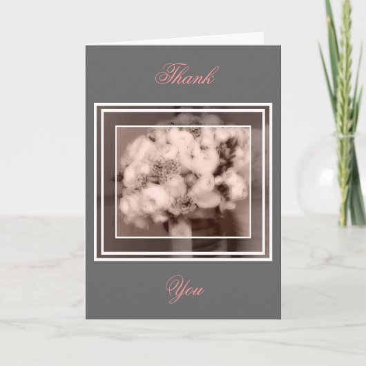 Hochzeit Dankeschön Anmerkungen Dankeskarte (Vorderseite)