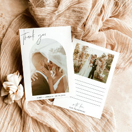 Hochzeit Dankeschön Card, Boho Arch Foto Danke Einladung