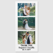 Hochzeit Dankeschön Foto Booth Strip Kühlschrankma Magnetkarte (Vorderseite)
