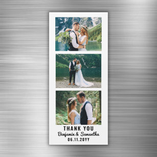 Hochzeit Dankeschön Foto Booth Strip Kühlschrankma Magnetkarte
