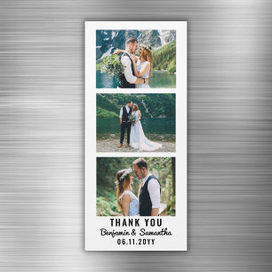 Hochzeit Dankeschön Foto Booth Strip Kühlschrankma Magnetkarte