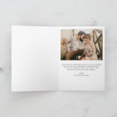 Hochzeit Dankeschön Foto Minimalistisch Romantik Dankeskarte (Innenseite)