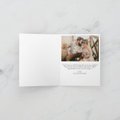 Hochzeit Dankeschön Foto Minimalistisch Romantik Dankeskarte (Innenseite)