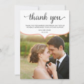 Hochzeit Dankeschön Karte - Flachkarte (Vorderseite)