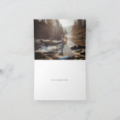 Hochzeit Dankeschön Karte mit Aquamarinem Grün (Innenseite)