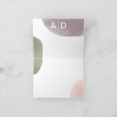 Hochzeit Dankeschön-Karte, Rose Watercolor Circles Dankeskarte (Innenseite)