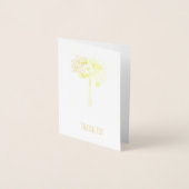 Hochzeit Dankeschön Mini (3.5 "x5") Foil Card Folienkarte (Vorderseite)
