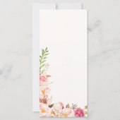 Hochzeit Dankeschön Platzkarte - Antike Rose (Rückseite)