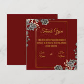 Hochzeit Dankeskarte (Vorne/Hinten)