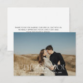 Hochzeit Dankeskarte (Vorne/Hinten)