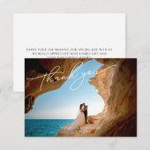 Hochzeit Dankeskarte (Vorne/Hinten)