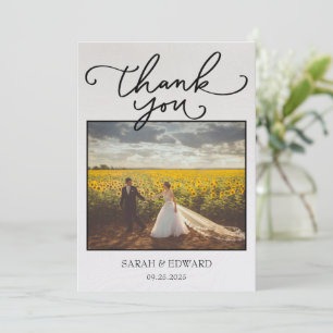 Hochzeit Dankeskarte