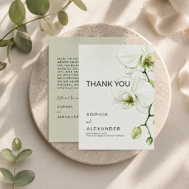 Hochzeit Dankeskarten "Orchidee" Dankeskarte