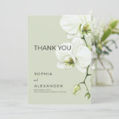 Hochzeit Dankeskarten "Orchidee" Dankeskarte (Stehend Vorderseite)