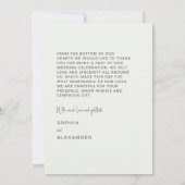 Hochzeit Dankeskarten "Orchidee" Dankeskarte (Rückseite)