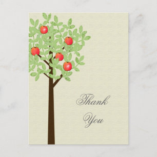 Hochzeit Danksagungskarte. Frühling und Sommer. Postkarte
