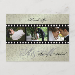 Hochzeit Danksagungskarten mit eigenen Fotos Postkarte