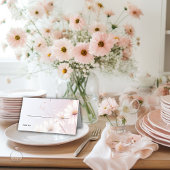 Hochzeit | Delikate Rosa Milchsorten Platzkarte