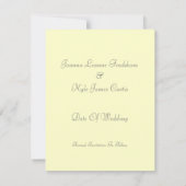 Hochzeit der 1920er Jahre rettet das Datum Save The Date (Rückseite)