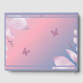 Hochzeit der abstrakten Pastellkirsche Gästebuch (Rückseite)