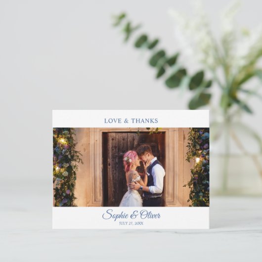 Hochzeit der Anemone-Blume Postkarte (Stehend Vorderseite)