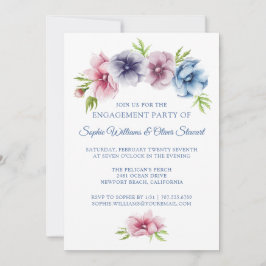 Hochzeit der Anemone-Blume | VERLOBUNG Einladung