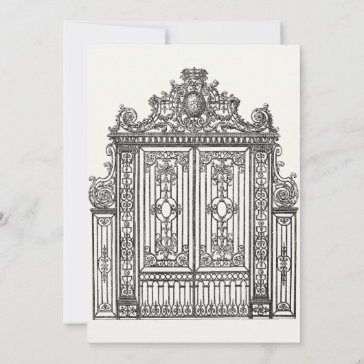 Hochzeit der antiken griechischen römischen Archit Save The Date (Rückseite)