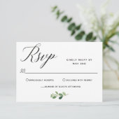 Hochzeit der Antwortkarte Dankeskarte (Stehend Vorderseite)