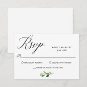 Hochzeit der Antwortkarte Dankeskarte (Vorne/Hinten)