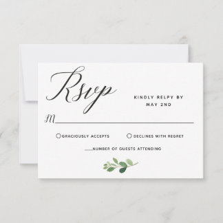 Hochzeit der Antwortkarte Dankeskarte