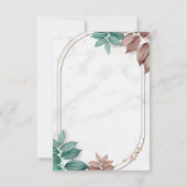 Hochzeit der Antwortkarte RSVP Karte (Rückseite)