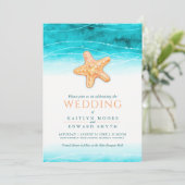 Hochzeit der Aquakultur Einladung (Stehend Vorderseite)