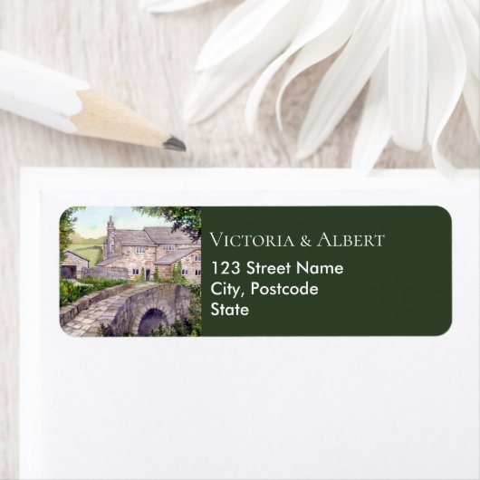 Hochzeit der Aquarellmalerei auf Stone Bridge (Insitu)