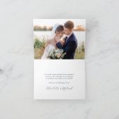 Hochzeit der Austernküste Dankeskarte (Innenseite)