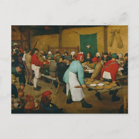 Hochzeit der Bauern, 1568 Postkarte (Vorderseite)