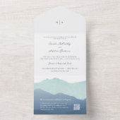 Hochzeit der Bergkette All In One Einladung (Innen Boden)