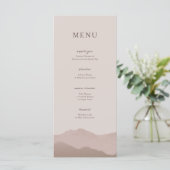 Hochzeit der Bergkette Menükarte (Stehend Vorderseite)