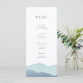 Hochzeit der Bergkette Menükarte (Stehend Vorderseite)