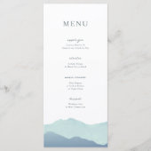 Hochzeit der Bergkette Menükarte (Vorderseite)