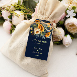 Hochzeit der Blaublauen Sonnenblume Geschenkanhänger