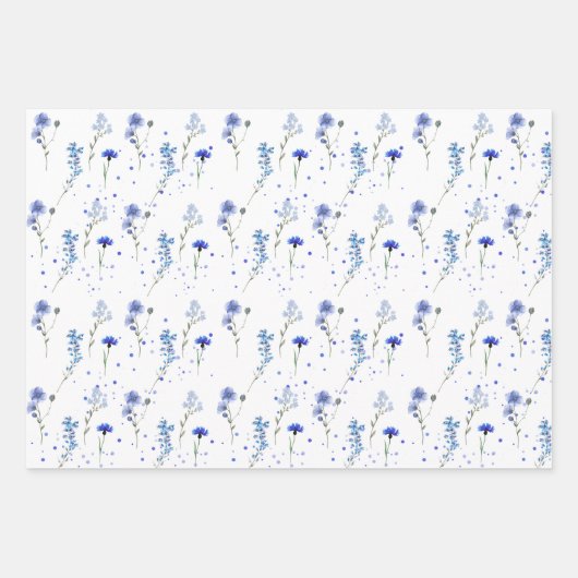 Hochzeit der Blaublume Geschenkpapier Set (Vorderseite)