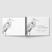 Hochzeit der Blaue Heron Water Bird Gästebuch (Voll)