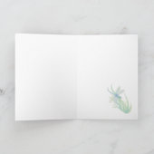 Hochzeit der Blaue Libelle Dankeskarte (Innenseite)