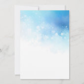 Hochzeit der Blaue Ozean Einladung (Rückseite)