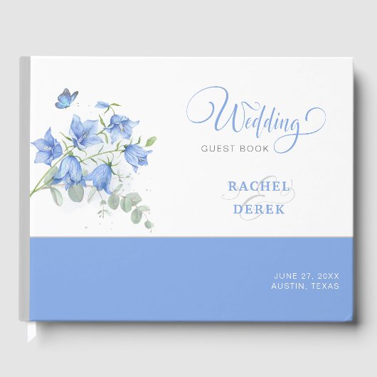Hochzeit der Blauen Blume Gästebuch (Vorderseite)
