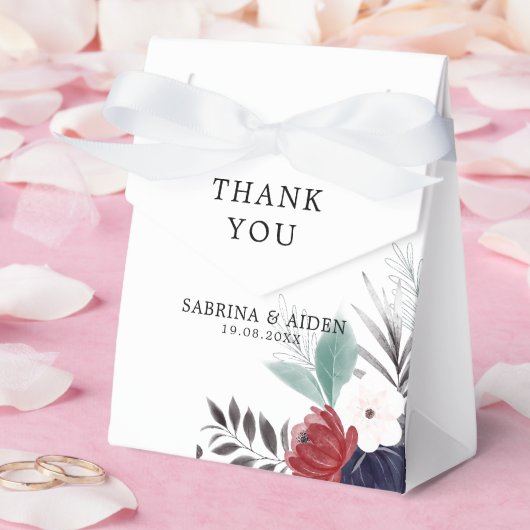 Hochzeit der Blauen Burgundy Rot Gothic Geschenkschachtel (Hochzeit)