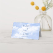 Hochzeit der blauen Eiswolken Platzkarte (Rückseite)